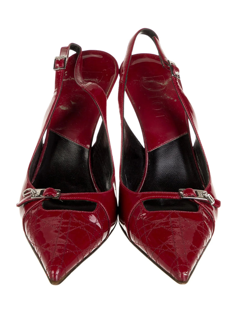 CHRISTIAN DIOR PATENT PUMPS IT 38