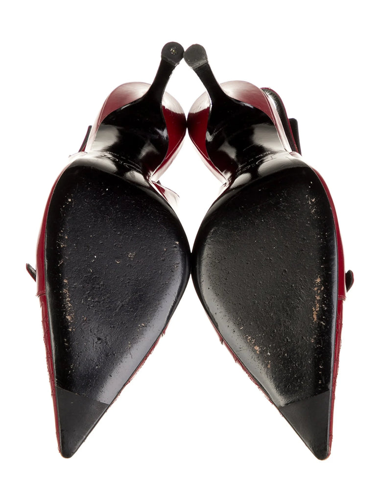 CHRISTIAN DIOR PATENT PUMPS IT 38