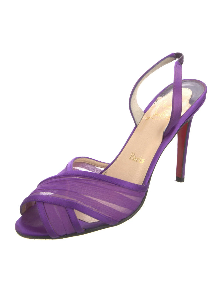 CHRISTIAN LOUBOUTIN SATIN PUMPS IT 39