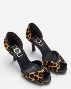 a pair of The Pump in Leopard by NOU, NOU SHOES by alexia ioannou