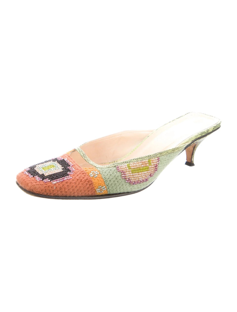 FENDI BEADED PUMPS IT 38.5