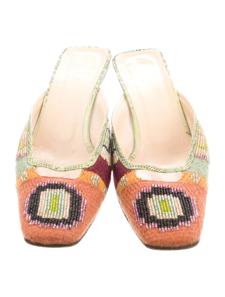 FENDI BEADED PUMPS IT 38.5