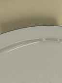 White Floral Embossed Platter