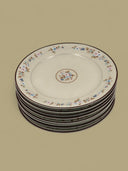 Floral Rim Salad Plates