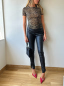 CHRISTIAN DIOR Leather Pants S