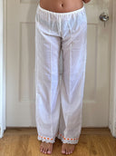 VINTAGE LINEN PANTS S
