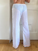 VINTAGE LINEN PANTS S