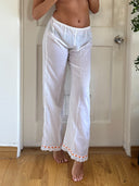 VINTAGE LINEN PANTS S