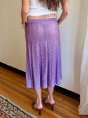 Lavender Crochet Skirt S