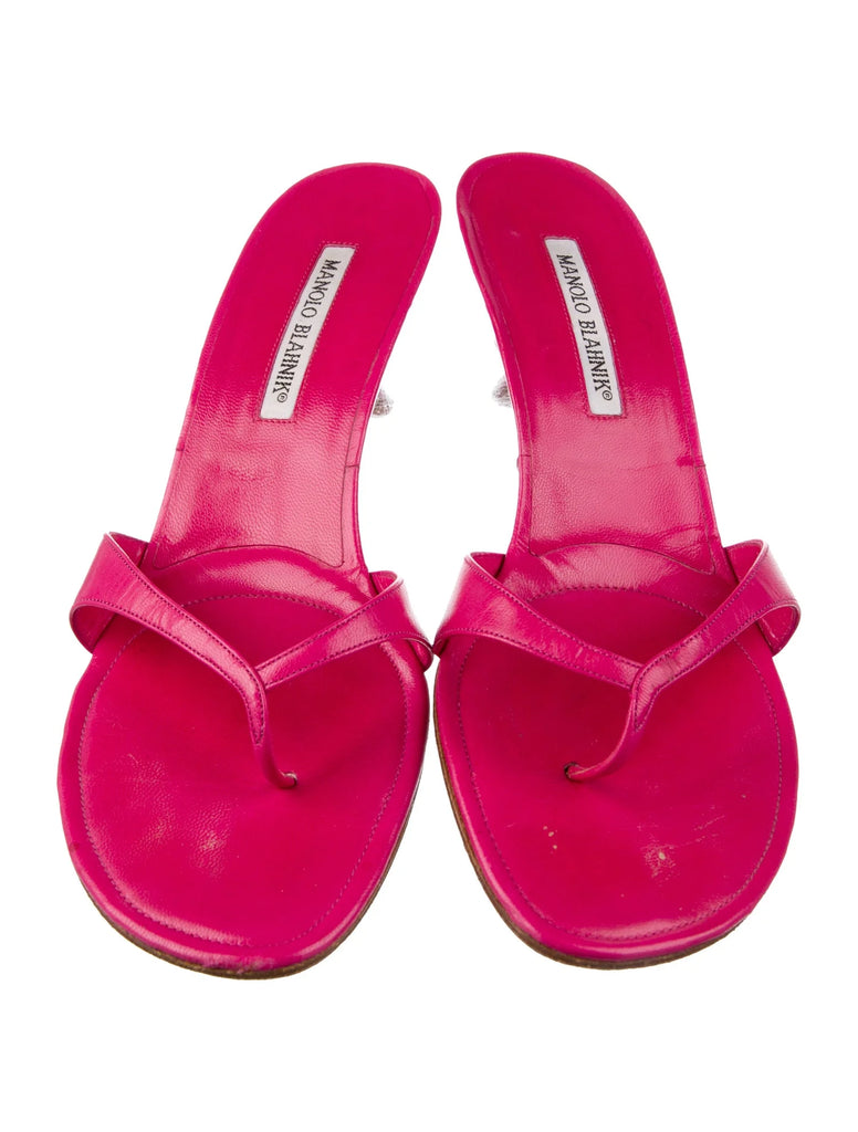 MANOLO BLAHNIK THONG SANDAL IT 39.5