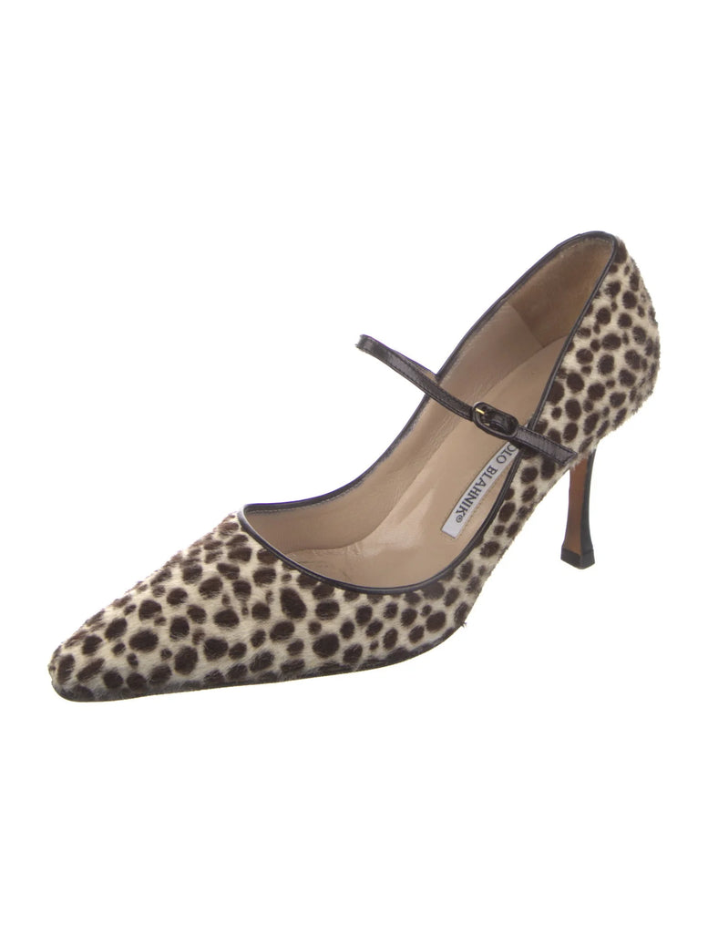 MANOLO BLAHNIK MARY-JANE PUMPS IT 37.5