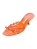 MANOLO BLAHNIK FLORAL SANDALS IT 38