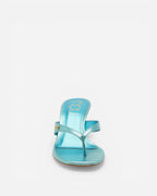 Blue sandal on a white background