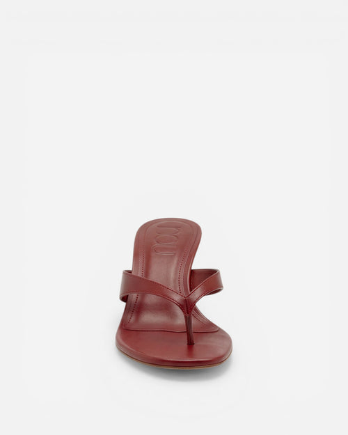 Red sandal on a white background