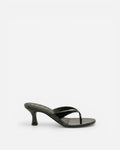 Black sandal on a white background