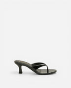 Black sandal on a white background