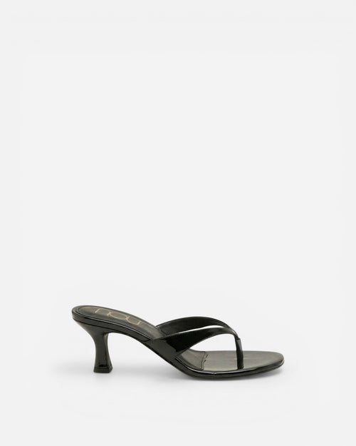 Black sandal on a white background