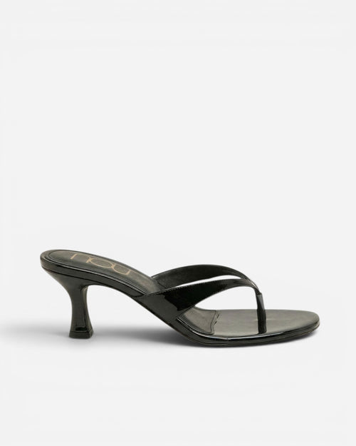 Black sandal on a white background