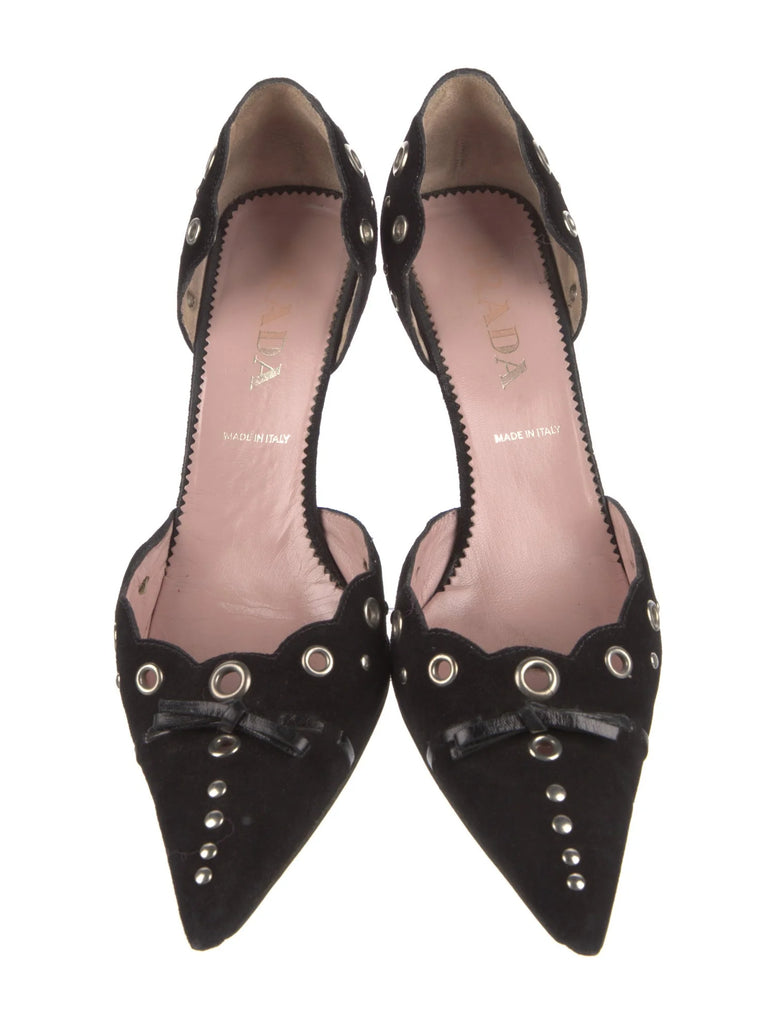 PRADA SUEDE PUMPS IT 37.5