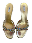 MIU MIU FLORAL SANDALS IT 37.5