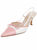 CHANEL Two-Tone Slingbacks IT 38.5