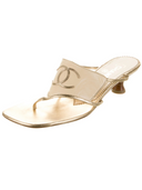 CHANEL LEATHER SLIDES IT 39