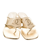CHANEL LEATHER SLIDES IT 39