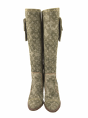 LOUIS VUITTON Denim LOGO BOOTS IT 37.5