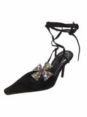 RENÉ CAOVILLA Velvet Cross Pumps IT 37