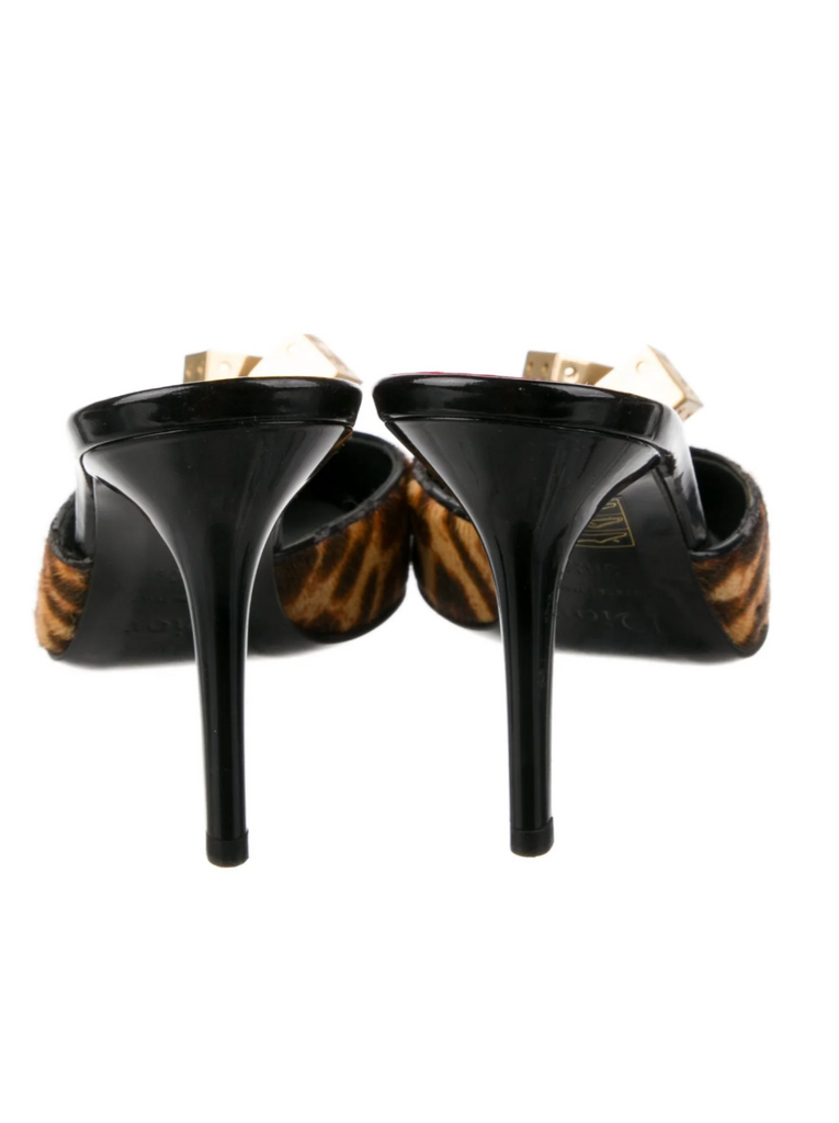 CHRISTIAN DIOR DICE MULES IT 38.5