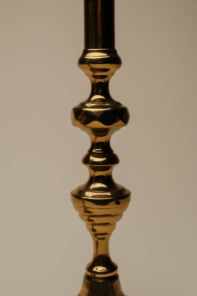 ENGLISH BRASS CANDLESTICK HOLDERS