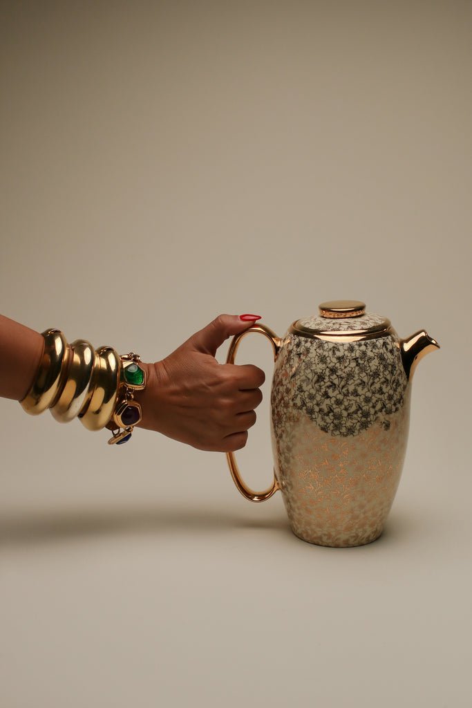 22K GOLDEN TEA POT