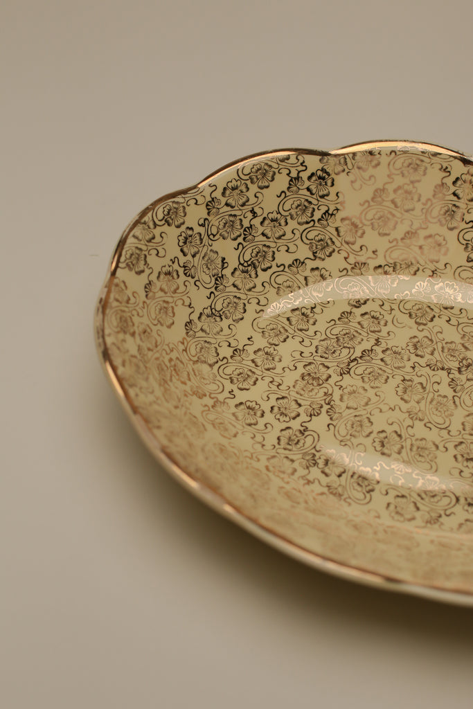 22K GOLDEN LARGE SERVING BOWL