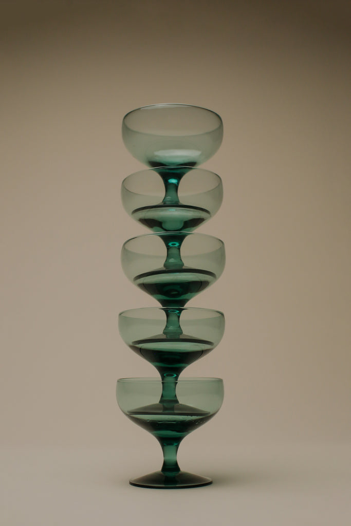 SEAFOAM COCKTAIL GLASSES