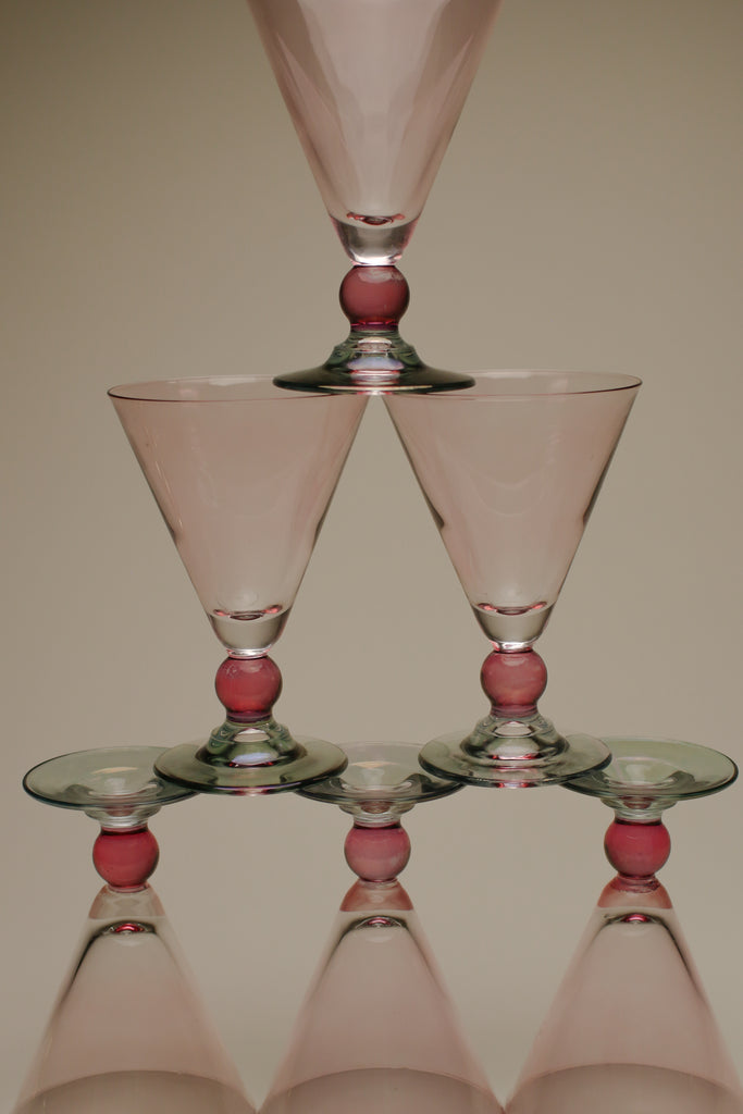 ITALIAN COCKTAIL GLASSES x 6