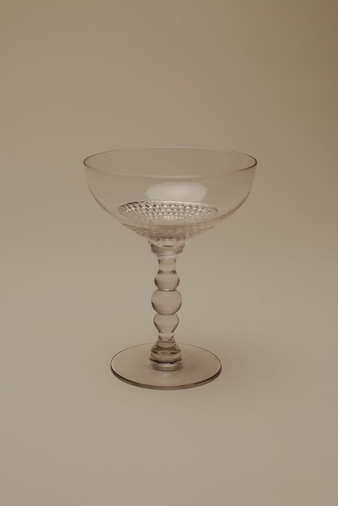 1930's CHAMPAGNE GLASS SET x 5