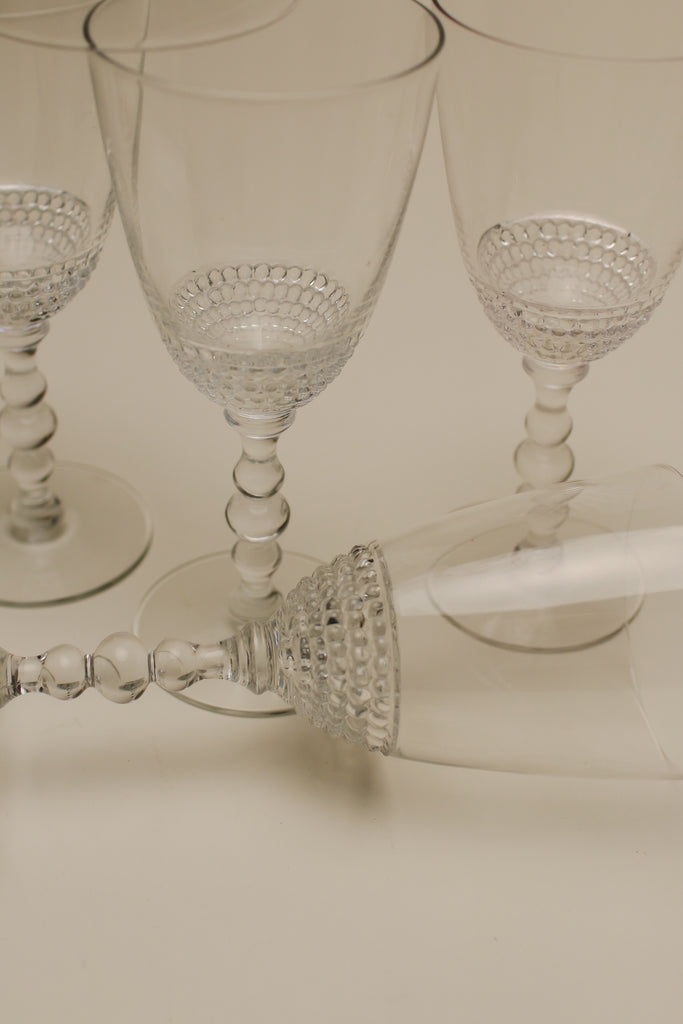 1930's DRINKING GLASS SET x 7