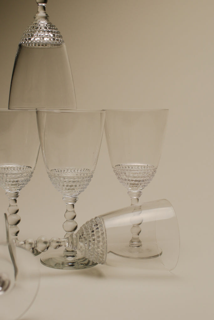 1930's DRINKING GLASS SET x 7