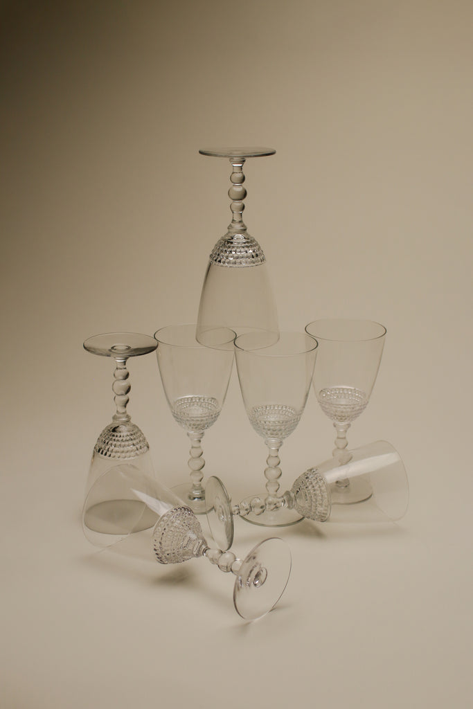 1930's DRINKING GLASS SET x 7