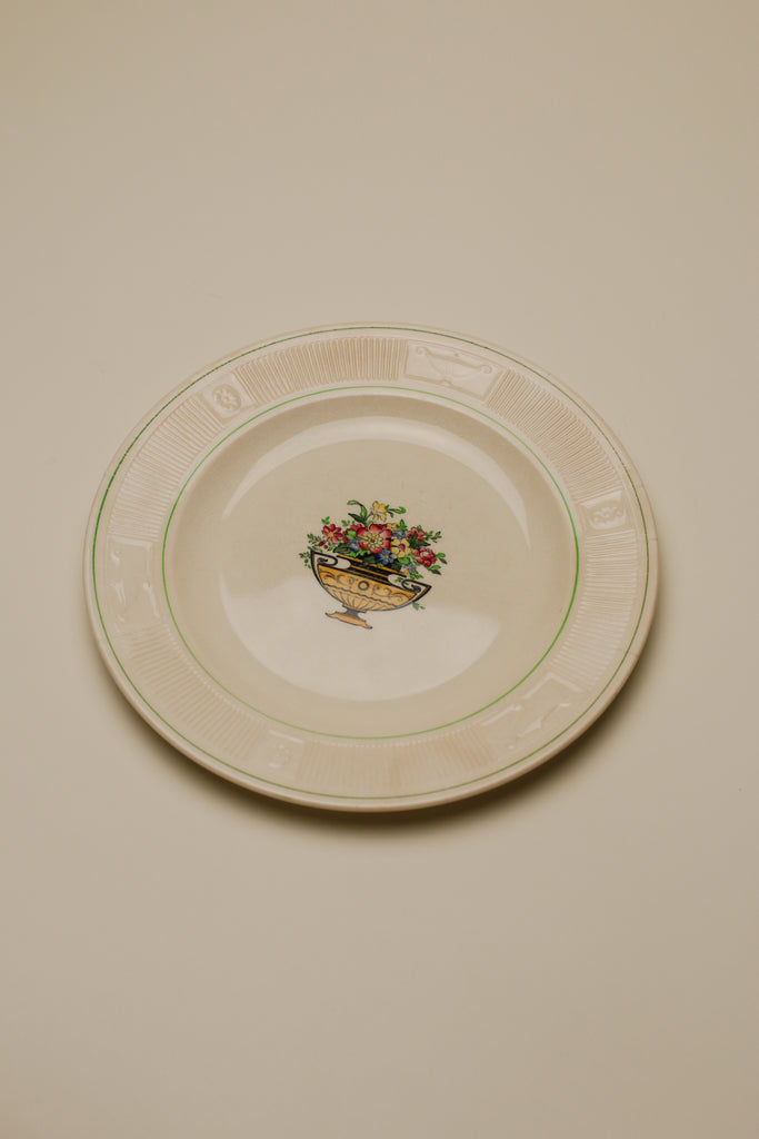 FLORAL DINNER PLATES X 5