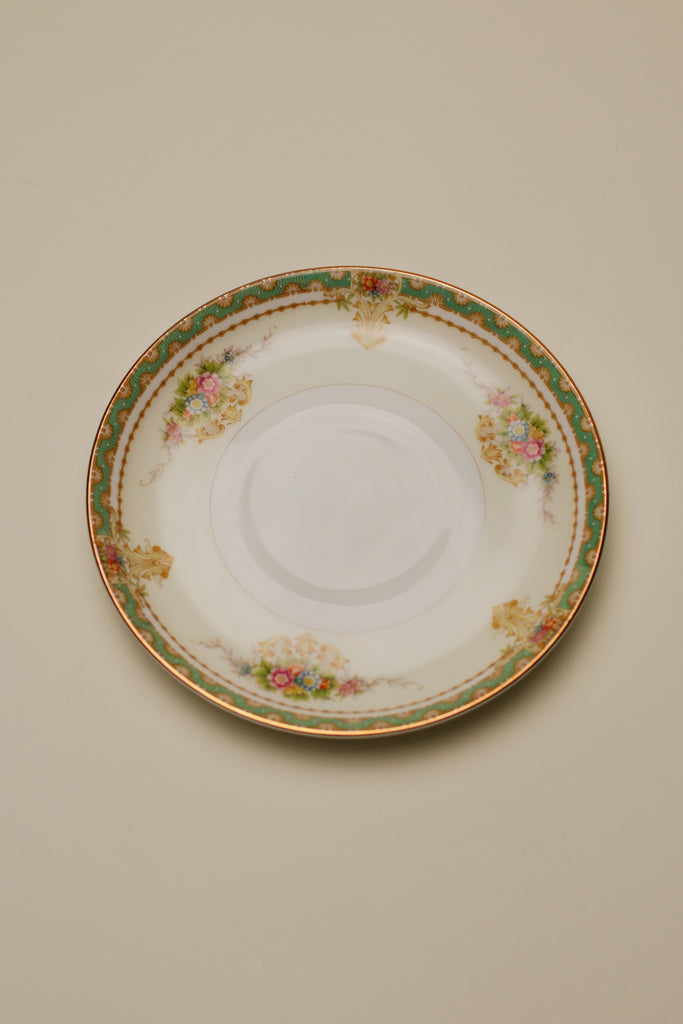 JAPANESE FLORAL DESSERT PLATES X 4