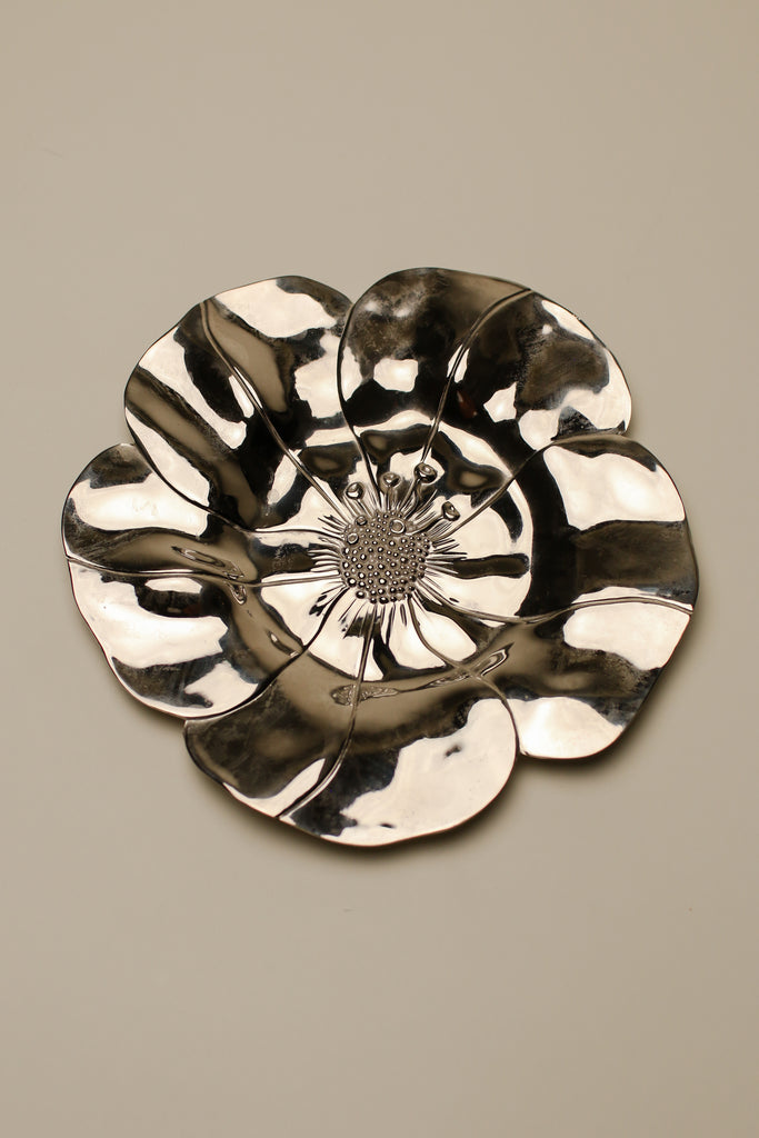 SILVER DAISY PLATE