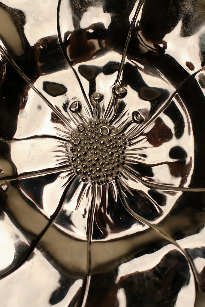 SILVER DAISY PLATE