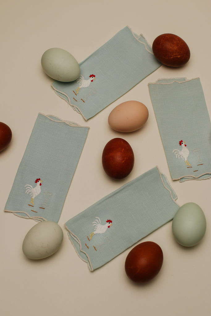 Chicken Cocktail Napkin Set of 4