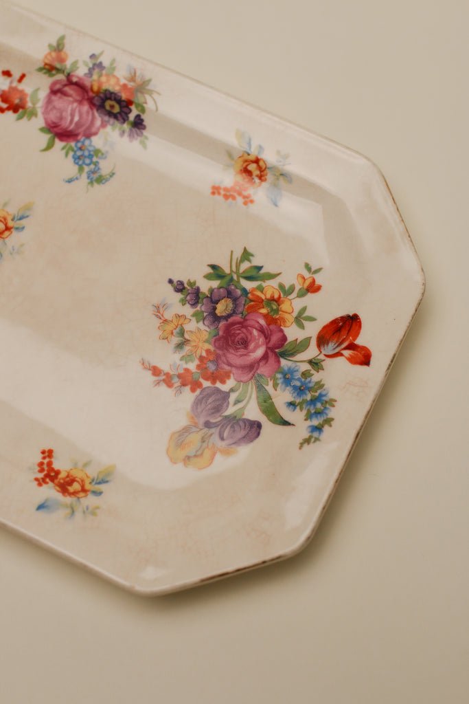 JAPANESE FLORAL SMALL DISH