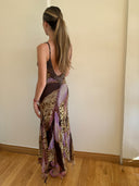 PRINTED EMBELLISHED DRESS S