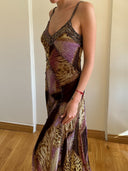 PRINTED EMBELLISHED DRESS S