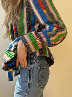 70's Patchwork Jacket S