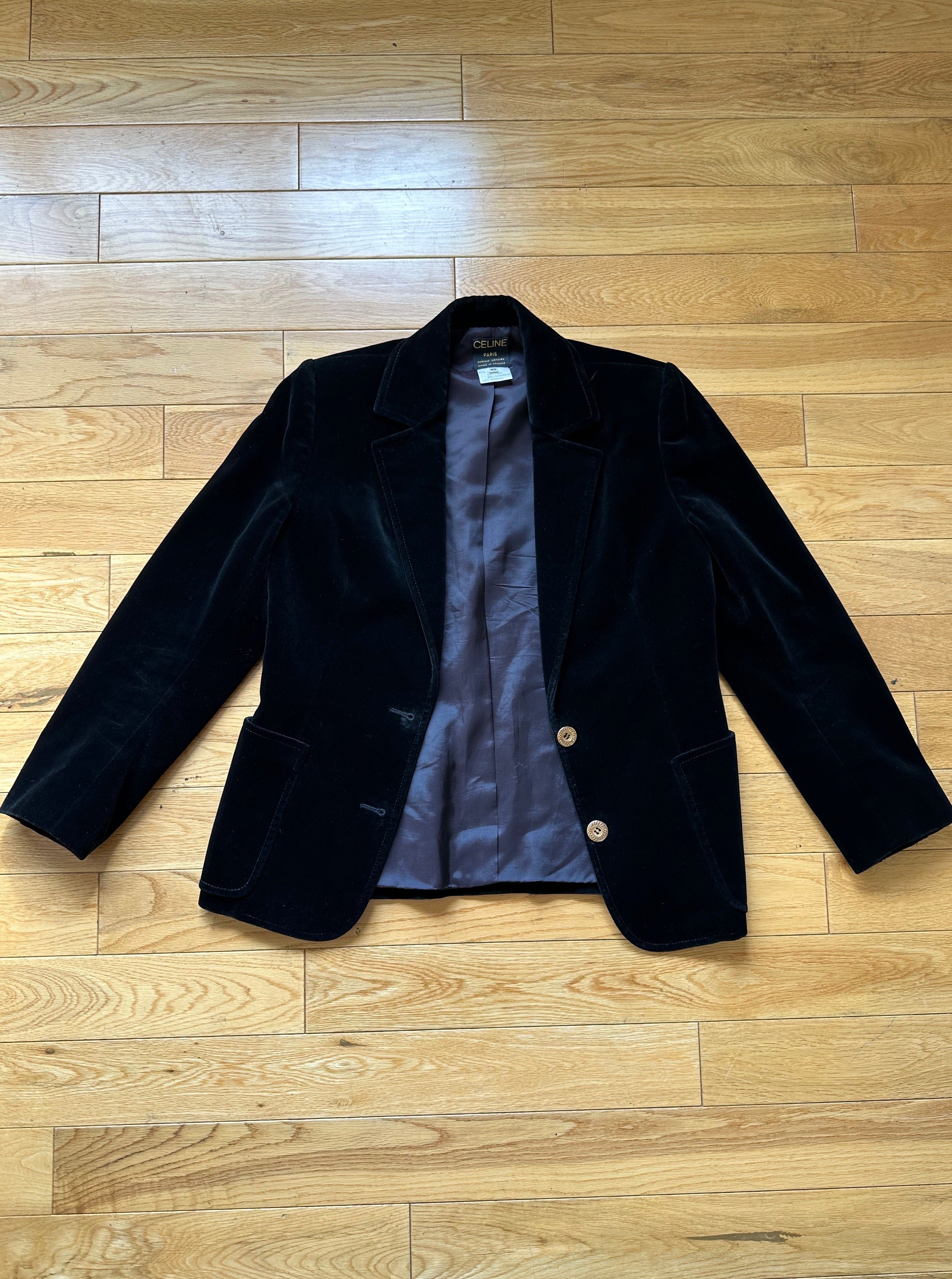 Celine Velvet Blazer S – NOU