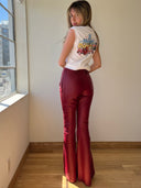 DOLCE & GABBANA LEATHER PANTS S